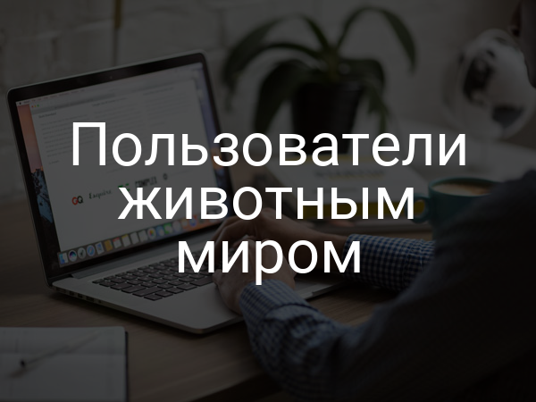 Пользователи животным миром