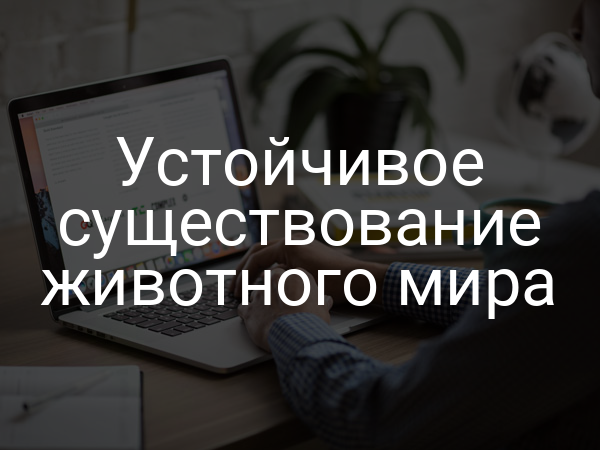 Устойчивое существование животного мира