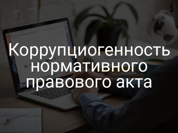Коррупциогенность нормативного правового акта