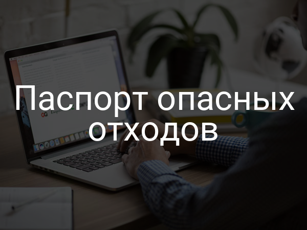 Паспорт опасных отходов