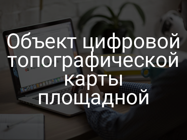 Объект цифровой топографической карты площадной