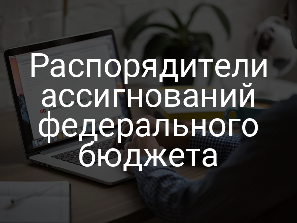 Распорядители ассигнований федерального бюджета