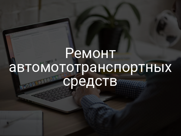 Ремонт автомототранспортных средств