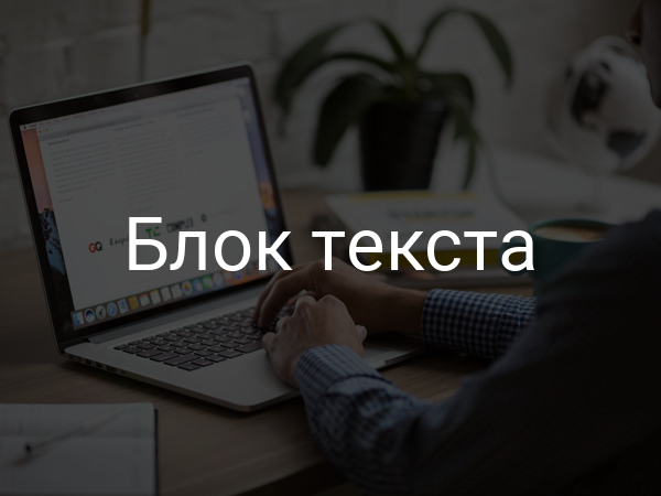 Блок текста