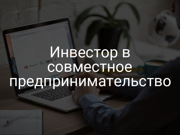 Инвестор в совместное предпринимательство