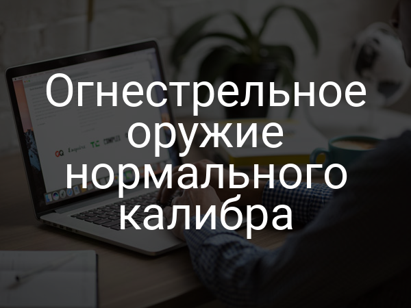 Огнестрельное оружие нормального калибра