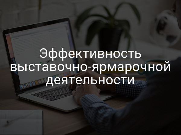 Эффективность выставочно-ярмарочной деятельности