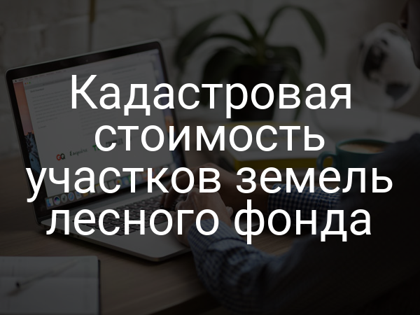 Кадастровая стоимость участков земель лесного фонда