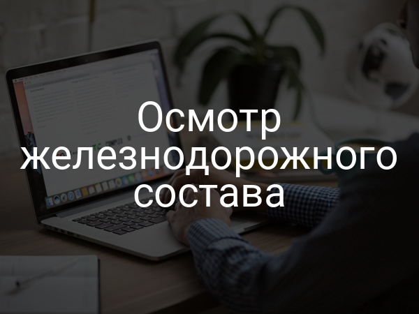 Осмотр железнодорожного состава