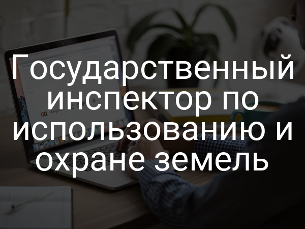Государственный инспектор по использованию и охране земель