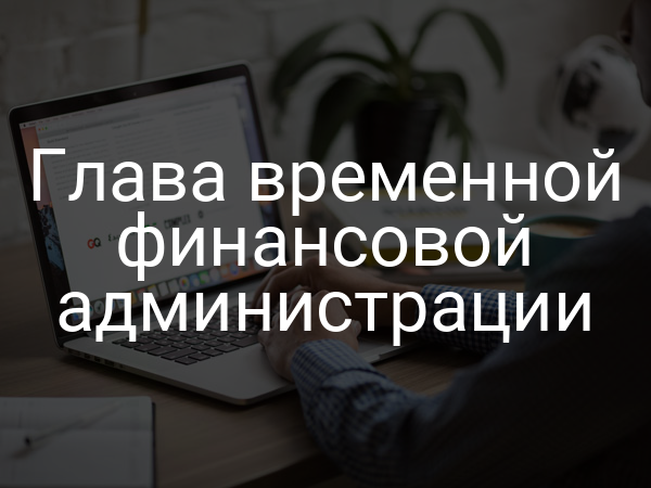 Глава временной финансовой администрации