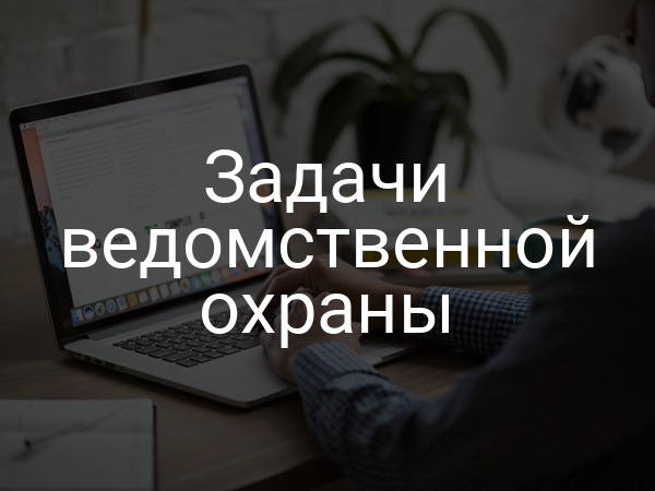 Задачи ведомственной охраны