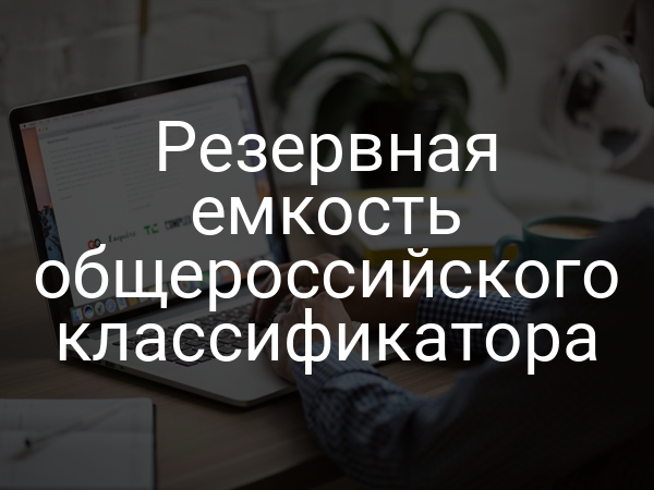 Резервная емкость общероссийского классификатора