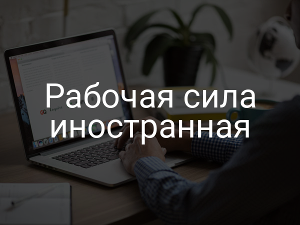 Рабочая сила иностранная