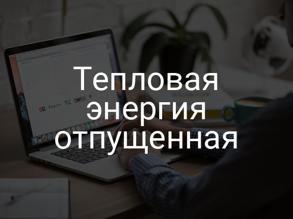 Тепловая энергия отпущенная