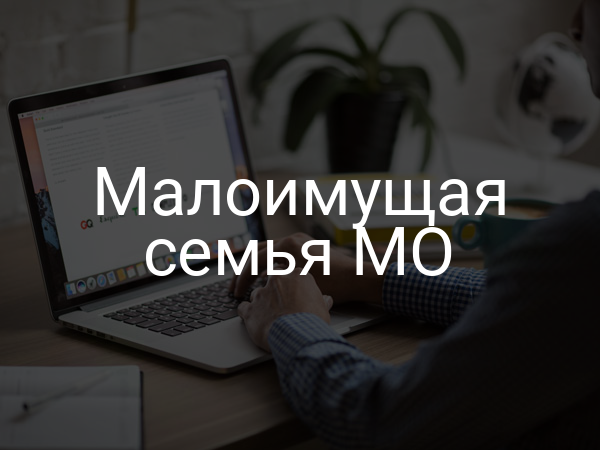 Малоимущая семья МО