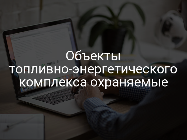 Объекты топливно-энергетического комплекса охраняемые