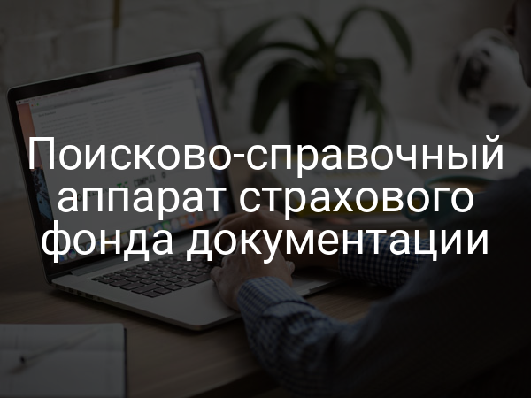 Поисково-справочный аппарат страхового фонда документации