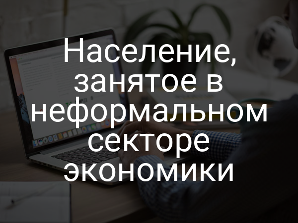 Население, занятое в неформальном секторе экономики