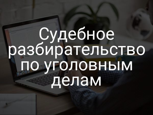 Судебное разбирательство по уголовным делам