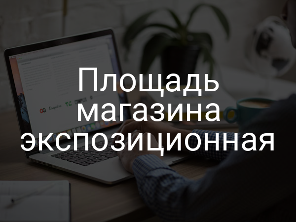 Площадь магазина экспозиционная
