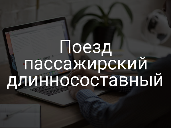 Поезд пассажирский длинносоставный