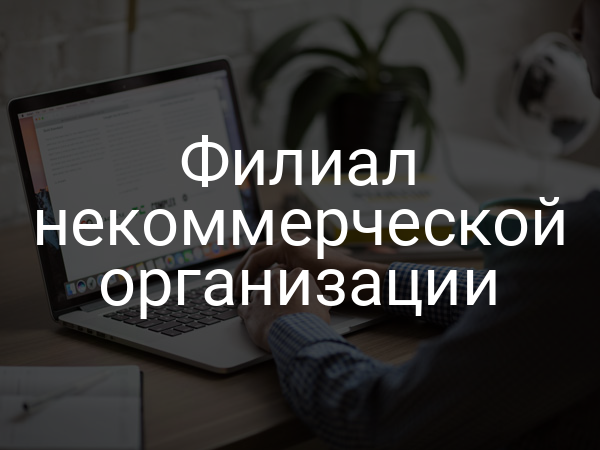 Филиал некоммерческой организации