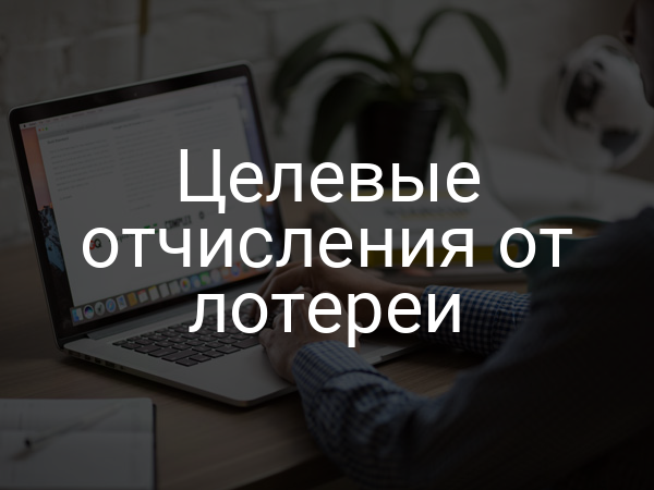 Целевые отчисления от лотереи