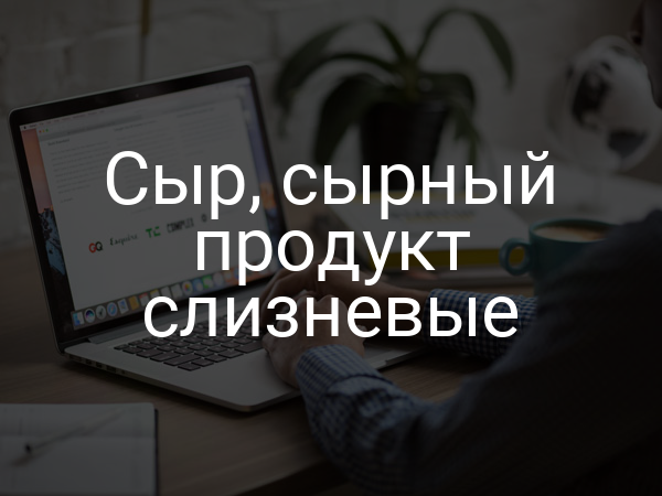 Сыр, сырный продукт слизневые