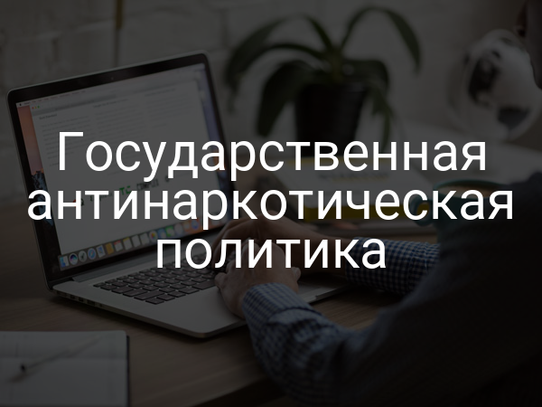 Государственная антинаркотическая политика