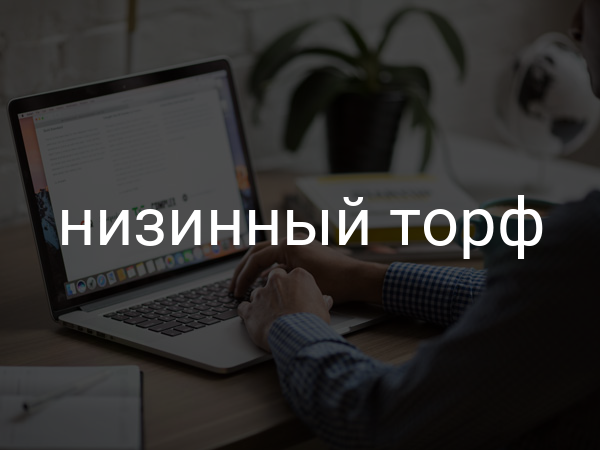 Низинный торф