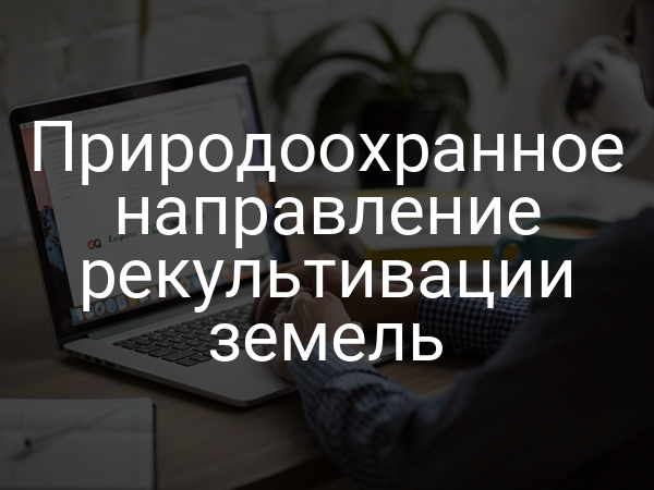 Природоохранное направление рекультивации земель