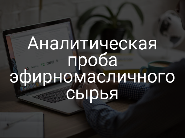 Аналитическая проба эфирномасличного сырья