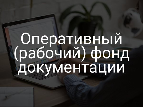 Оперативный (рабочий) фонд документации
