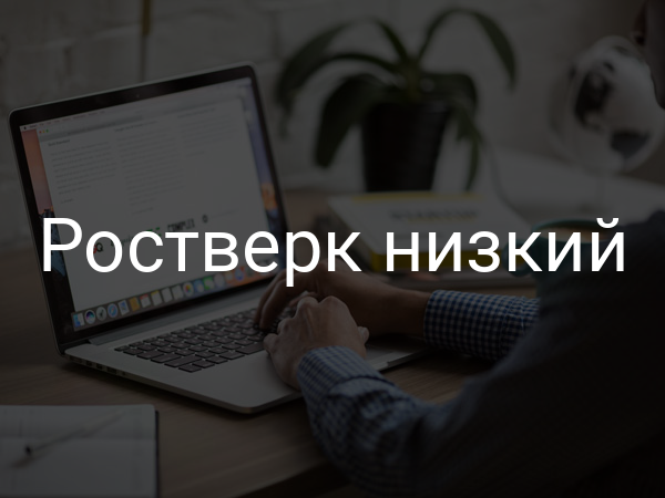 Ростверк низкий