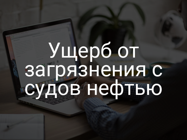 Ущерб от загрязнения с судов нефтью