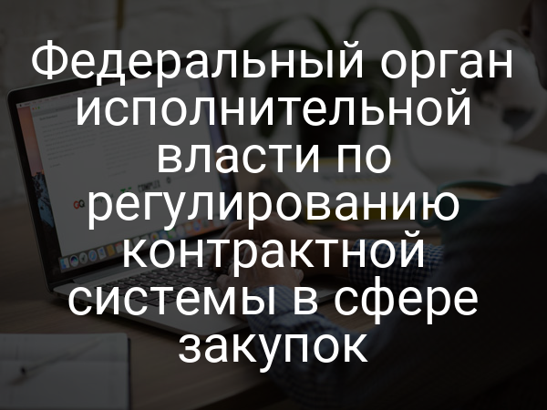 Федеральный орган исполнительной власти по регулированию контрактной системы в сфере закупок