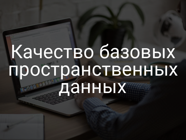 Качество базовых пространственных данных