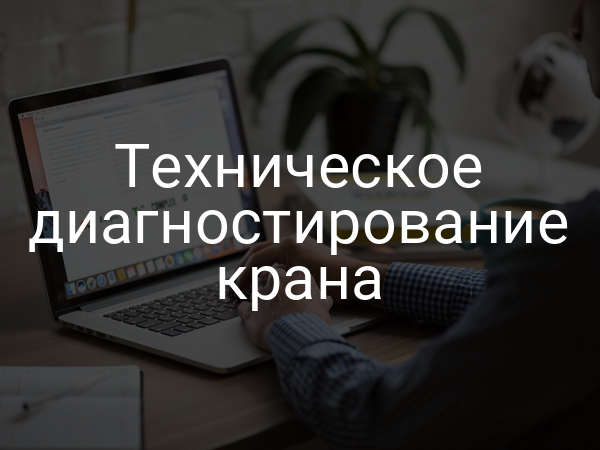 Техническое диагностирование крана