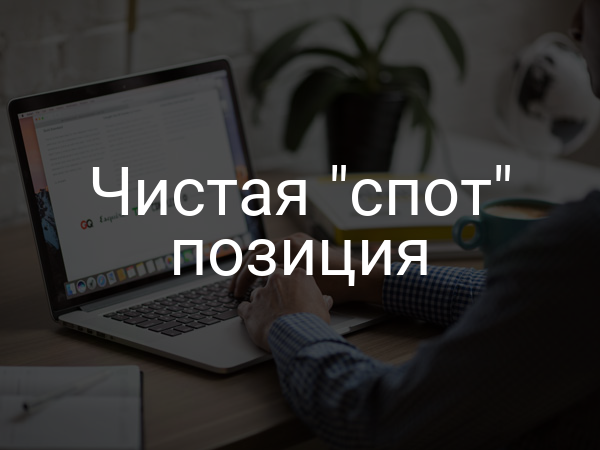 Чистая "спот" позиция