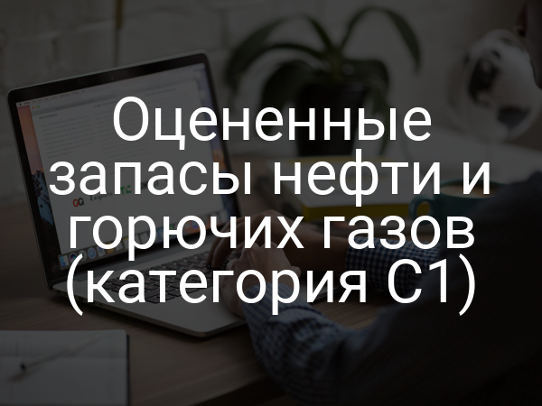 Оцененные запасы нефти и горючих газов (категория C1)