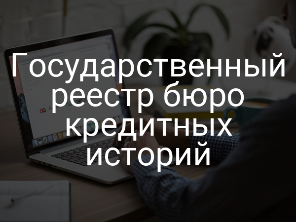 Государственный реестр бюро кредитных историй
