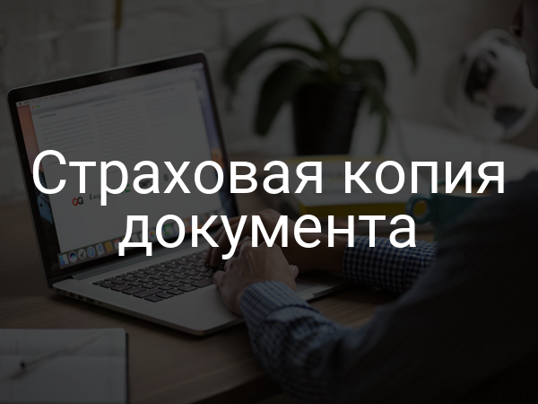 Страховая копия документа