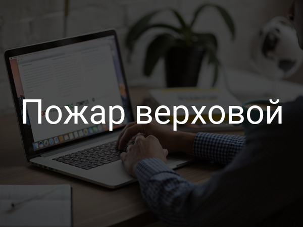 Пожар верховой