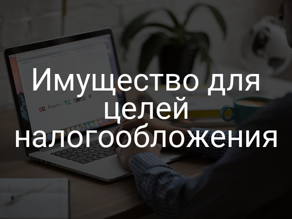 Имущество для целей налогообложения