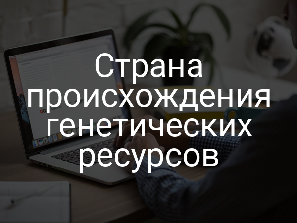 Страна происхождения генетических ресурсов