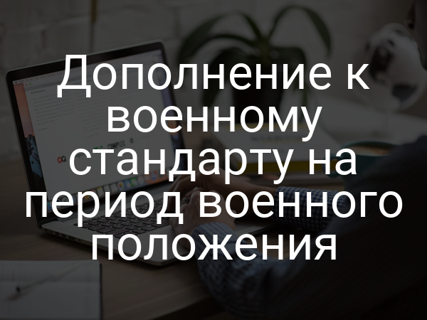Дополнение к военному стандарту на период военного положения