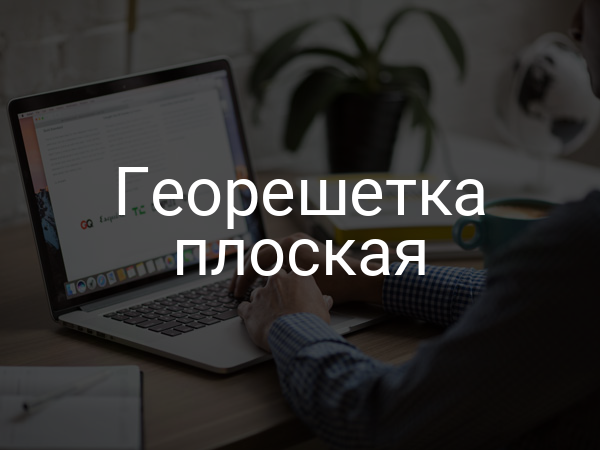 Георешетка плоская