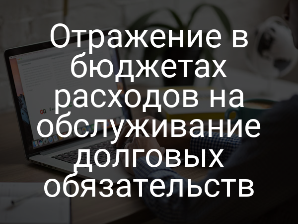 Отражение в бюджетах расходов на обслуживание долговых обязательств