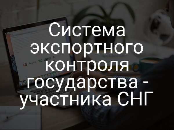 Система экспортного контроля государства - участника СНГ
